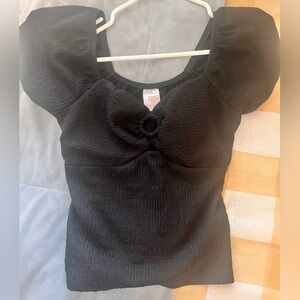 Top and skirt combo jet black S/M